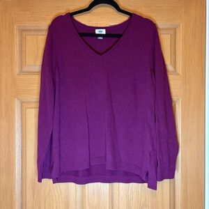 Old Navy Maroon Knit Sweater